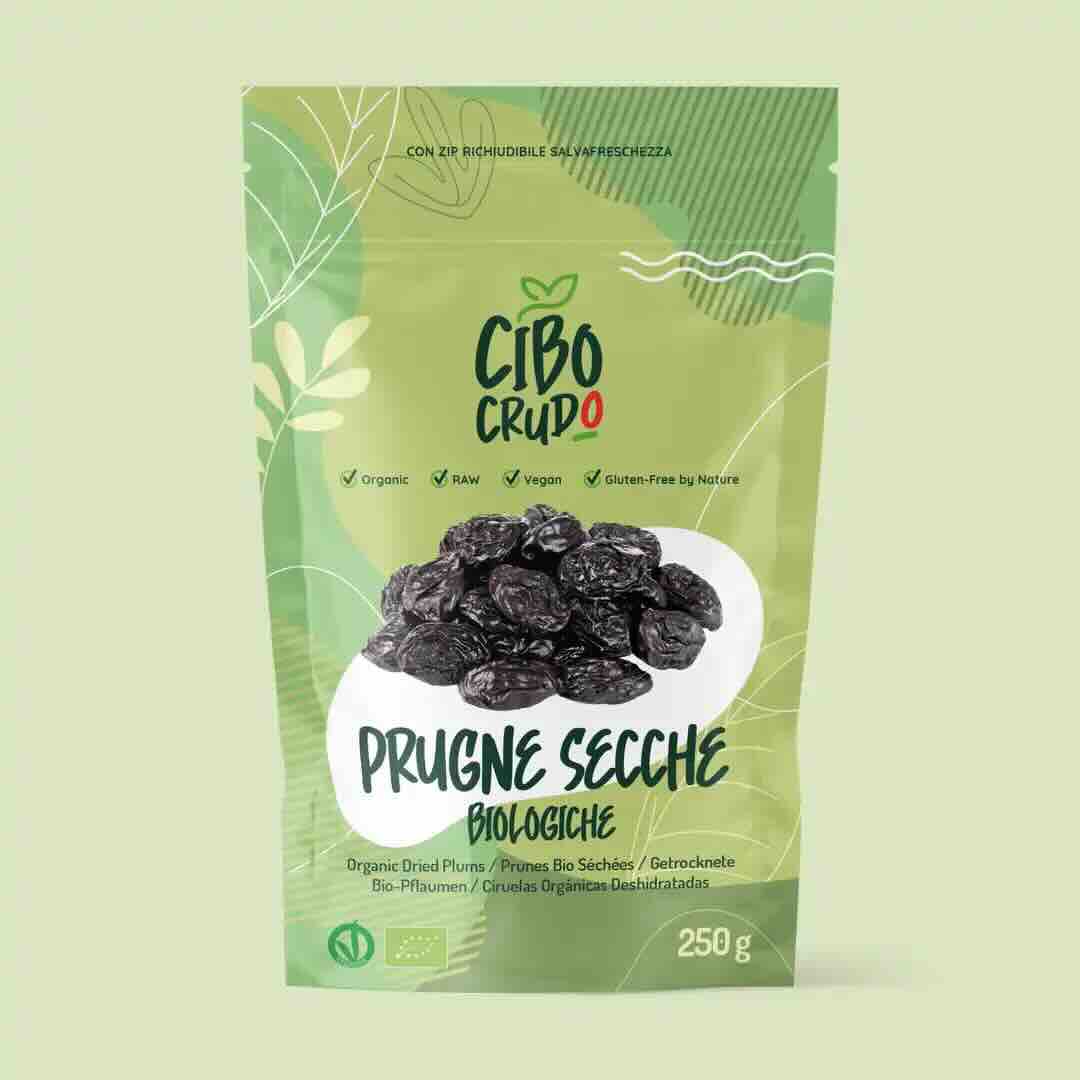Prugne Secche Non Trattate Crude Bio le Brutte ma Buonissime - Raw Organic - 250g
